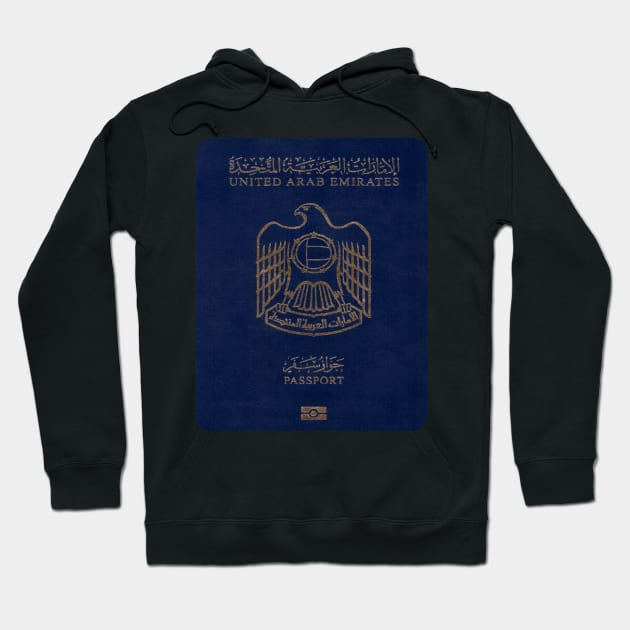 United Arab Emirates Passport Cover Hoodie by Islanr